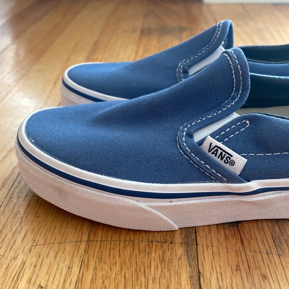 Light Blue Slip on Vans - Picture 3 of 5